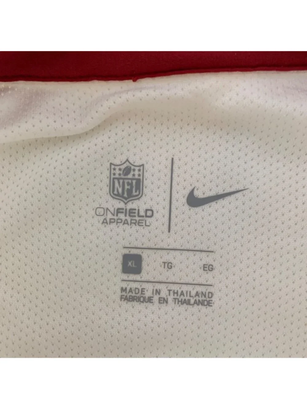 Arizona Cardinals NFL White Red Nike Dri Fit 1/4 Zip Pullover Jacket Mens XL